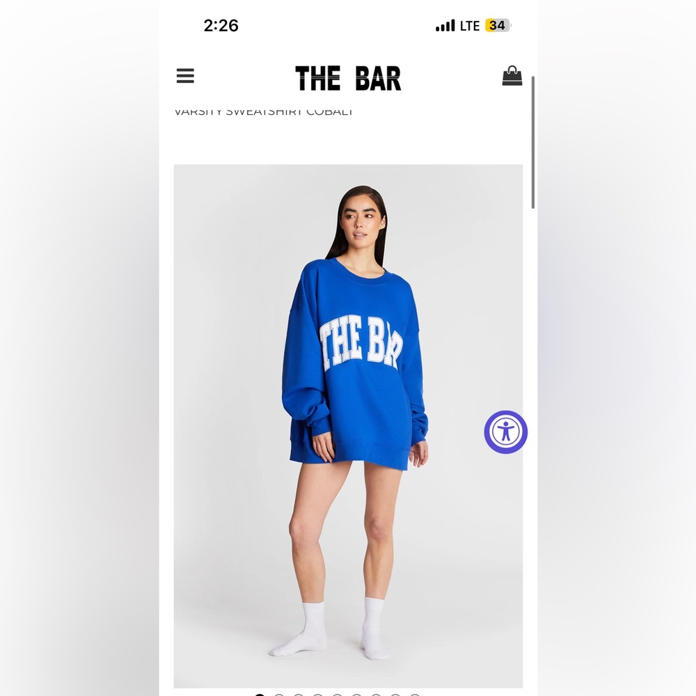 THE BAR VARSITY SWEATSHIRT
